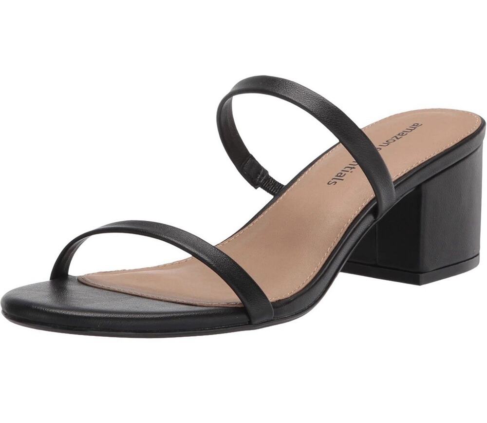 Amazon Essentials Women's Thin Two Strap Heeled Slide 11
